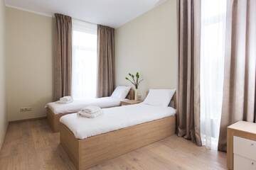 Фото номера Апартаменты с 2 спальнями и балконом Апарт-отели Katrin Apartments г. Юрмала 2