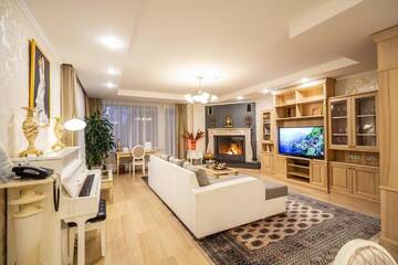 Фото номера Апартаменты Делюкс с 2 спальнями Апарт-отели Villa Alvīne Family Apart-Hotel г. Юрмала 3